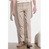 Texas Authentic Slim Fit Dar Kesim Normal Bel Bej Esnek Pantolon