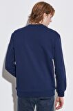 Regular Fit Normal Kesim %100 Pamuk Sıfır Yaka Sweatshirt