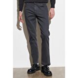 Texas Slim Fit Dar Kesim Normal Bel Antrasit Esnek Pantolon