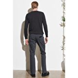 Texas Slim Fit Dar Kesim Normal Bel Antrasit Esnek Pantolon