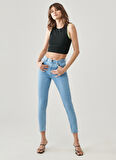 Ivy Super Skinny Fit Dar Kesim Çok Yüksek Bel Esnek Jean Kot Pantolon