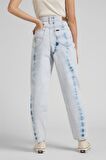 Stella Tapered Fit Denim Esnek Jean Kot Pantolon