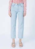 Carol Regular Straight Fit Yüksek Bel Esnek Jean Kot Pantolon