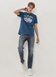 Austin Straight Fit Normal Bel Denim Esnek Jean Kot Pantolon