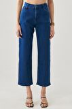 Wide Leg Fit Yüksek Bel Geniş Paça Esnek Jean Kot Pantolon