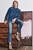 Wrangler Regular Fit Erkek Gömlek W5D1NC152 Kısa Kollu Jean Gömlek