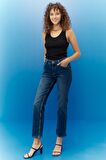 Marion Straight Fit Normal Bel Denim Esnek Jean Pantolon