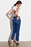 Wild West Fit Yüksek Bel Düz Paça Esnek Jean Kot Pantolon