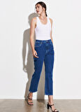 Wild West Fit Yüksek Bel Düz Paça Esnek Jean Kot Pantolon