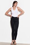 High Rise Skinny Fit Denim Esnek Yüksek Bel Jean Kot Pantolon