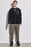 Regular Fit Normal Kesim Siyah Sherpa Ceket