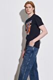 Regular Fit Normal Kesim %100 Pamuk Bisiklet Yaka Siyah Tişört