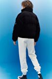 Regular Fit Normal Kesim Siyah Şişme Mont
