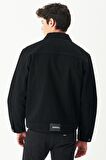 Riders By Lee Trucker Regular Fit %100 Pamuk Siyah Jean Kot Ceket