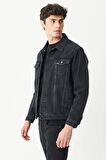 Riders By Lee Trucker Regular Fit %100 Pamuk Antrasit Jean Kot Ceket