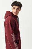 Riders By Lee Loose Fit Rahat Kesim Kapüşonlu Şardonlu Kiremit Sweatshirt