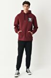 Riders By Lee Loose Fit Rahat Kesim Kapüşonlu Şardonlu Kiremit Sweatshirt