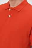 Regular Fit Normal Kesim %100 Pamuk Polo Yaka Mercan Tişört