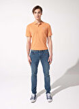 Luke Slim Fit Dar Kesim Normal Bel Mavi Esnek Jean Kot Pantolon