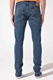 Luke Slim Fit Dar Kesim Normal Bel Mavi Esnek Jean Kot Pantolon