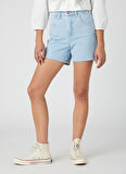 Donna Regular Fit Normal Kesim Normal Bel Açık Mavi Esnek Jean Kot Şort