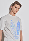 Wrangler Bisiklet Yaka Taş Erkek T-Shirt W231238811_Loose Fit Tshirt