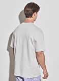 Wrangler Bisiklet Yaka Taş Erkek T-Shirt W231238811_Loose Fit Tshirt