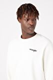 Regular Fit Normal Kesim %100 Pamuk Bisiklet Yaka Ekru Sweatshirt