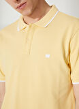 Wrangler Polo Yaka Sarı Erkek T-Shirt W7BHK4XCU_Polo Yaka T-shirt