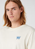 Wrangler Bisiklet Yaka Krem Erkek T-Shirt W7BSEEC23_Bisiklet Yaka T-shirt
