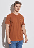 Wrangler Bisiklet Yaka Kiremit Erkek T-Shirt W7C07DH02_Bisiklet Yaka T-shirt