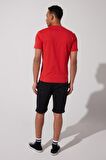 Regular Fit Normal Kesim %100 Pamuk Bisiklet Yaka Kırmızı Tişört
