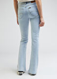 Breese Flare Fit Normal Bel Bol Paça Esnek Jean Kot Pantolon