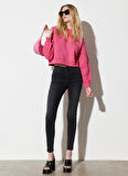 Hige Rise Skinny Fit Dar Kesim Yüksek Bel Esnek Jean Kot Pantolon