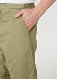 Regular Fit Normal Kesim %100 Pamuk Normal Bel Haki Chino Şort