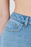 Regular Fit Normal Kesim Yüksek Bel Açık Mavi Esnek Jean Kot Şort