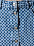 Berrak Tüzünataç X Wrangler Cepli Skinny Fit Yüksek Bel Lacivert Etek W231631XT