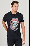 Loose Fit Rahat Kesim %100 Pamuk Bisiklet Yaka Siyah Tişört