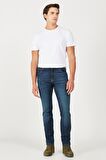 Texas Slim Fit Dar Kesim Normal Bel Mavi Esnek Jean Kot Pantolon
