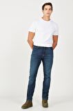 Texas Slim Fit Dar Kesim Normal Bel Mavi Esnek Jean Kot Pantolon