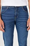 Texas Slim Fit Dar Kesim Normal Bel Mavi Esnek Jean Kot Pantolon