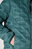 Regular Fit Normal Kesim Dik Yaka Mint Yeşili Şişme Ceket