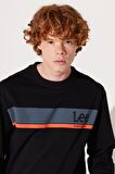 Regular Fit Normal Kesim Bisiklet Yaka Siyah Sweatshirt