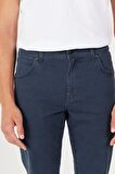 Regular Fit Normal Kesim Normal Bel Lacivert Esnek Pantolon