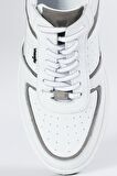 %100 Deri Beyaz Sneaker Ayakkabı