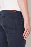 Slim Fit Dar Kesim Düşük Bel Antrasit Esnek Luke Jean Kot Pantolon