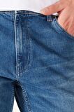 Larston Slim Fit Dar Kesim Düşük Bel Mavi Esnek Jean Kot Pantolon