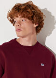 Lee Bisiklet Yaka Bordo Erkek Sweatshırt L81IRYA84 Bisiklet Yaka Sweatshirt