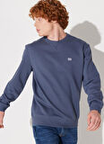 Lee Bisiklet Yaka İndigo Erkek Sweatshırt L81IRY315 Bisiklet Yaka Sweatshirt