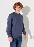 Lee Bisiklet Yaka İndigo Erkek Sweatshırt L81IRY315 Bisiklet Yaka Sweatshirt